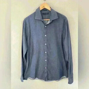 Tommy Hilfiger Slim Fit Long Sleeve Button Down Shirt Men's Size 16.5, 34/35